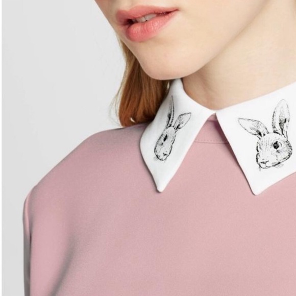 Victoria Beckham Dresses & Skirts - VICTORIA BECKHAM Blush Collar Shift Dress, Large